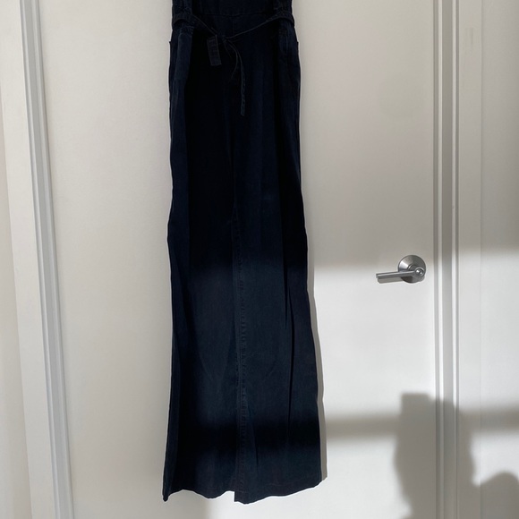 Paige Black Denim Jumpsuit - Picture 5 of 7